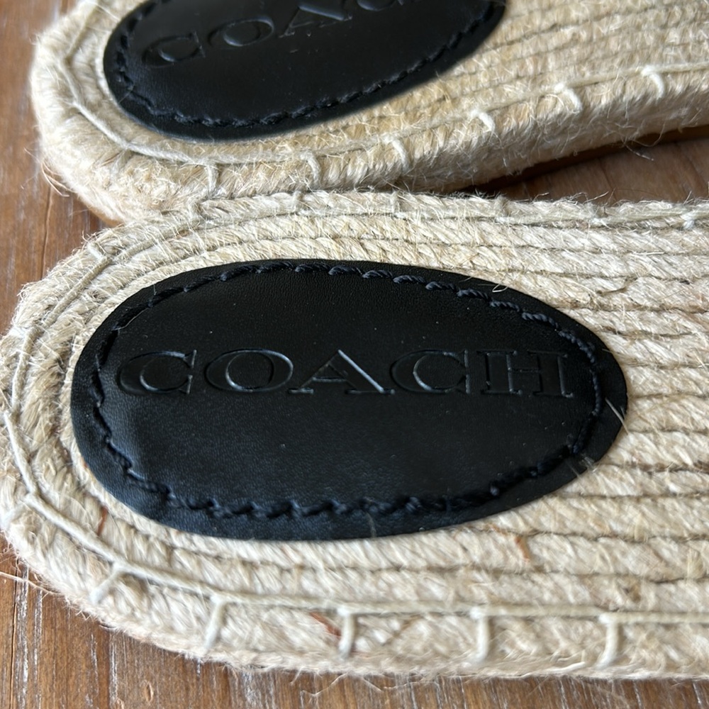 Coach Corey Black Slides with Gold Detail - Picture 11 of 17